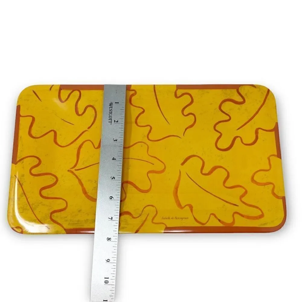Target Isabelle de Borchgrave Party Melamine Serving Tray Platter Two Fall Decor